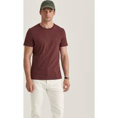 Morris Bekleidung Morris James Crew Neck Tee Wine Red Rot,Rot T-shirt Grösse: