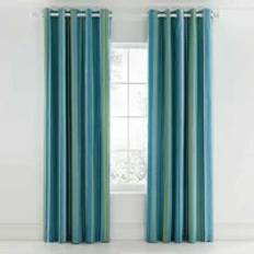 Mr Fox Lined Curtains 66" x 90" Teal Blue