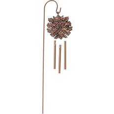 Verde Adornos de jardín Something Different Green Man Bronze Effect Windchime - Bronce