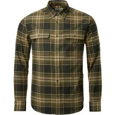 Chevalier Skjortor Chevalier Heron Flannel ShirtMen Evergreen Checked