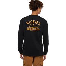 Brown T-shirts Dickies Trego Long-Sleeve T-Shirt Man Black