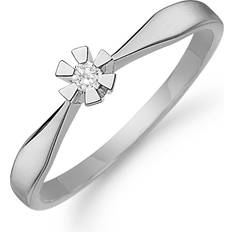 Aagaard kt hvidguld Eternity grab fingerring x 0,03 ct Diamanter