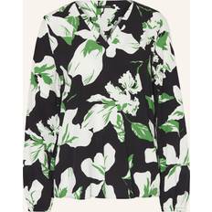 Manica a Palloncino Bluse Comma Camicia da donna - Kiwi/Nero/Bianco