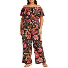 XXS Jumpsuits & Overalls City Chic Plus Peta Print Jumpsuit Rio