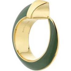 Gris Anillos Shaun Leane Sabre Solis 18ct Yellow Gold Vermeil Sterling Silver Ceramic Ring