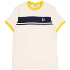 Oberteile Sergio Tacchini Master Tee - Buttercream/Maritime Blue