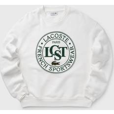 Lacoste Dame Sweatere Lacoste Hvid sweatshirt med logo foran