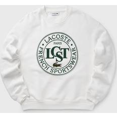 Lacoste Women Sweaters Lacoste Sweatshirts, male, White, Cotton Sweatshirt with Crocodile Logo