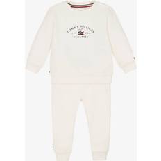 Tommy Hilfiger Tracksuits Tommy Hilfiger Logo Sweatshirt and Joggers Set ANCIENT WHITE