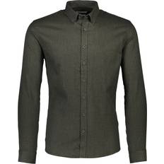 Lindbergh Paidat Lindbergh Mouliné Stretch Shirt L/S - Vihreä