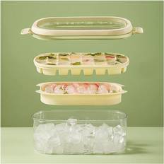 Ice Cube Trays YETP Star Mould with Lid and Bin Food-Grade Silicone Ice Cube Tray