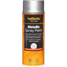 Halfords M0-140 Silver Metallic Car Spray Paint 400 ml