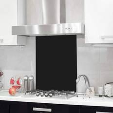 Black Splash Guards Belofay Black Tempered for Kitchen - 60 x 70 cm Splash Guard