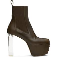 Rick Owens Boots Rick Owens Porterville Minimal Grill Beatle 65 Chelsea Boots - Black/Clear