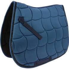 Polyester Saddle Pads EquiThème Saddle pad for horses Satin Bleu