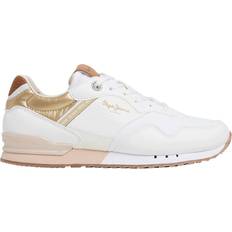 Pepe Jeans London Snake Sneakers Fast Blonder Casual - Hvid