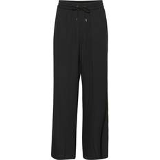 Kaffe Mille Side Stripe Trousers, Deep Black