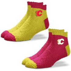 Red Socks For Bare Feet Women's Calgary Flames 2-Pack Team Sleep Soft Socks Red Medium