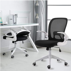 kolitt Foldable with Wheels and Flip-Up Arms Office Chair