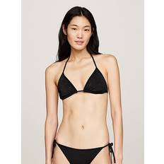 Tommy Hilfiger Padded Halterneck Triangle Bikini Top BLACK