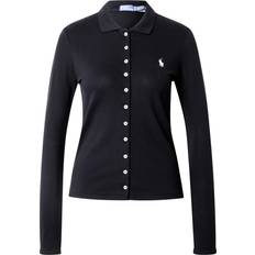 Smal - Vrouw Polo's Gebreid Vest - Zwart/Wit