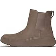 Fitflop Boots Fitflop F-Mode Suede Flatform Chelsea Boots - Minky Grey