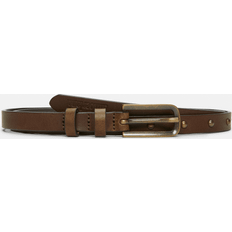 Timberland Woman Accessories Timberland Leather Belt With Studs - Brown