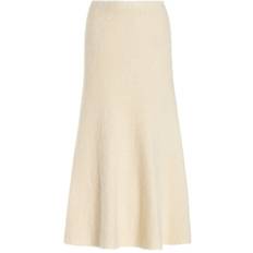 White Skirts Gabriela Hearst Manni Knit Skirt in Ivory Cashmere