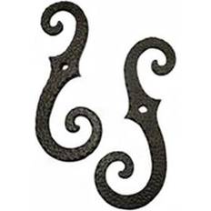 Mounts & Hooks for Curtains John Wright 88-255 Pair of Iron Stippled Shutter Lag Tiebacks