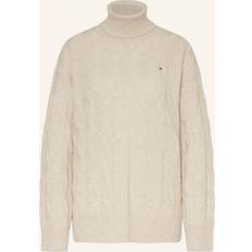 Strickpullover Tommy Hilfiger Rollkragenpullover BEIGE