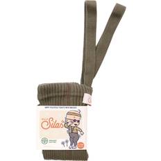 Silly Silas Footless Hippy Wide Rib Unisex Tights with Braces - Seaweed