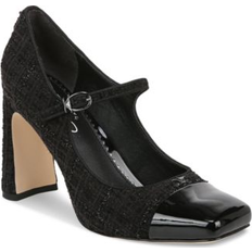 Circus NY by Sam Edelman Elora Blade-Heel Capped-Toe Mary Jane Pumps Black Boucle/Black Patent 8.5M