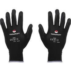 Workwear & Equipment Toolcraft Schutzhandschuhe, Polyamid-Schutzhandschuh mit Nitril-Beschichtung Grösse