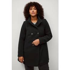Zizzi Kappor & Rockar Zizzi Trenchcoat caChristi L/S Coat Svart