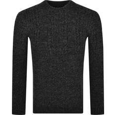 Superdry Tops Superdry men's jacob cable jumper, black