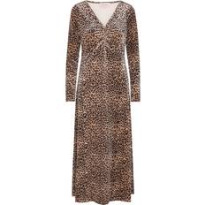 Angela Velour Dress Leopard