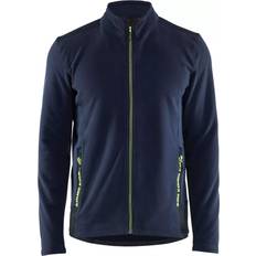 Workwear & Equipment Blåkläder Microfleece Jacket - Dark Navy Blue/Hi-Vis Yellow