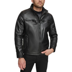 Calvin Klein Jackets Calvin Klein Men's Faux Leather Biker Jacket Black