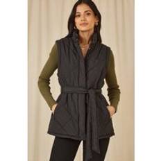 Women Vests on sale Yumi Quilted Gilet, Black