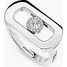 Messika White Gold And Diamond So Move Ring silver