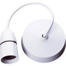 Status Essentials 6" Set Light Fitting B22 White 3 1/2" 8974J Pendant Lamp