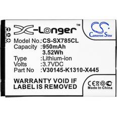 Siemens Battery for siemens gigaset sl78h, sl780, sl785, sl788, sl400, gigaset x656 Black 950mAh 3.52Wh