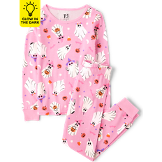 Girls Nightwear The Children's Place The Children's Place Girls Glow Ghost Snug Fit Cotton Pajamas Luau