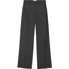 Mads Nørgaard Dame Bukser Mads Nørgaard Fulva Perry Pants Bukser Dark Grey Melange