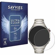 Savvies 6x Clear Screen Protector for Huawei Watch 4 Pro