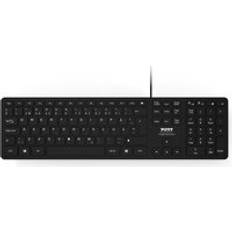 PORT Designs 900754-UK Keyboard Office USB QWERTY UK English Black