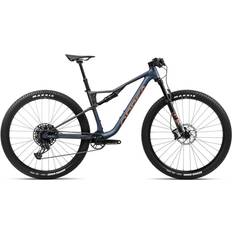 Unisexo Bicicletas de montaña Orbea Fully Damped MTB Oiz H20 2024 - Moondust Blue-Leo Orange Matt Unisex