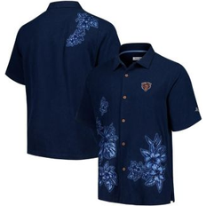 Shirts Tommy Bahama Men's Navy Chicago Bears Hibiscus Camp Button-Up Shirt Navy