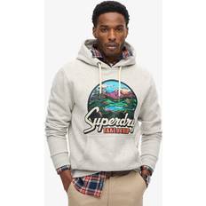 Clothing Superdry Travel Postcard Graphic Hoodie Grau Mann