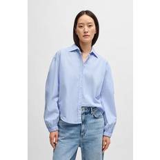 Stripes - Women Blouses BOSS Regular-fit Blouse In Striped Cotton Poplin